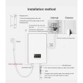 8kw Turkey hot sale modern design  bathroom tankless instant electric water heater